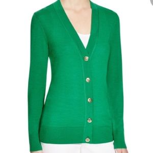 SALE Tory Burch Simone Cardigan in Green